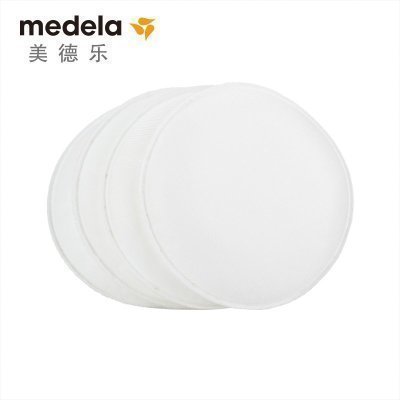 美德乐(medela)可清洗乳垫(聚酯、棉)4片装