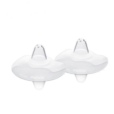 美德乐(medela)乳头保护,亲密接触型硅胶乳头护罩(大号)1+1个装 单包装