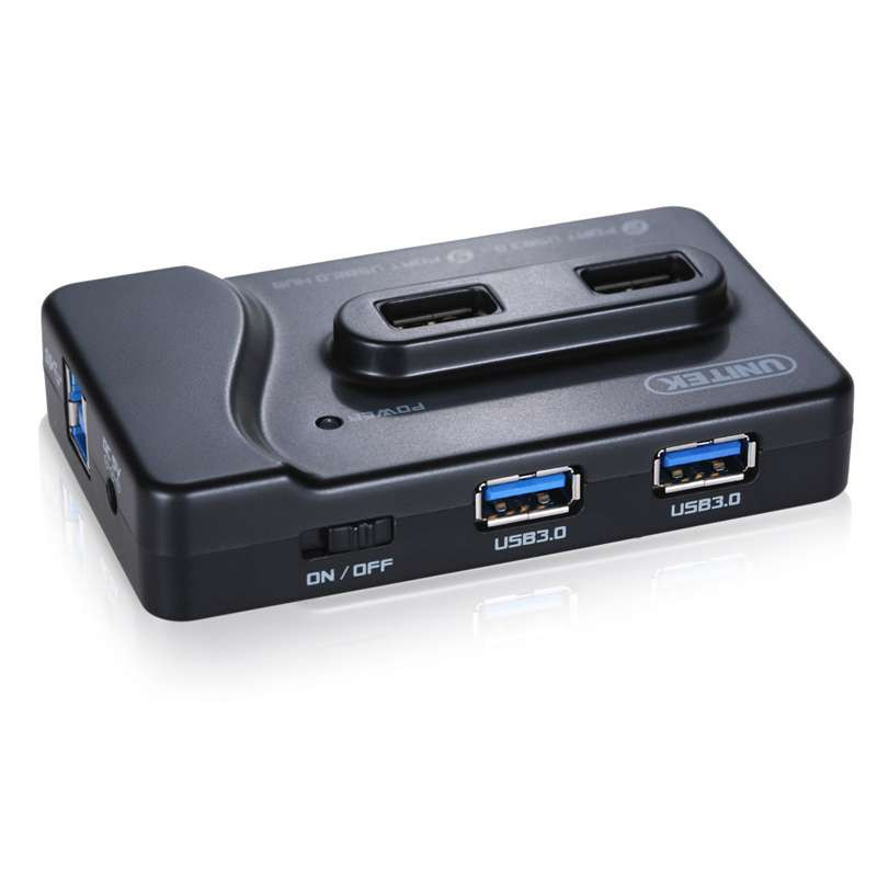优越者 Y-3172 多功能带电源7口HUB(USB3.0+USB2.0+IPAD充电)