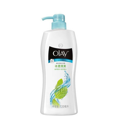 玉兰油(OLAY)冰透清爽沐浴露720毫升泡澡 宝洁出品