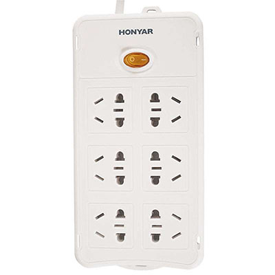 鸿雁六位电源插座ZDP61G6/D 1.5m