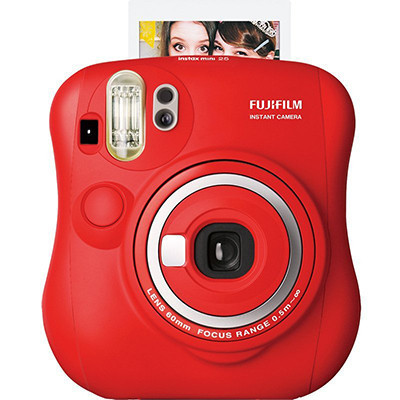 富士(FUJIFILM)INSTAX 拍立得 相机 一次成像相机立拍立得 mini25 红色 单机