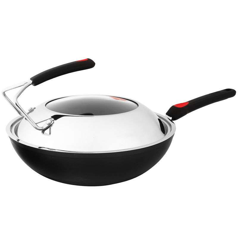 炊大皇 30cm新麦饭石陶晶无油烟炒锅 电磁炉通用 CKN3630BFM