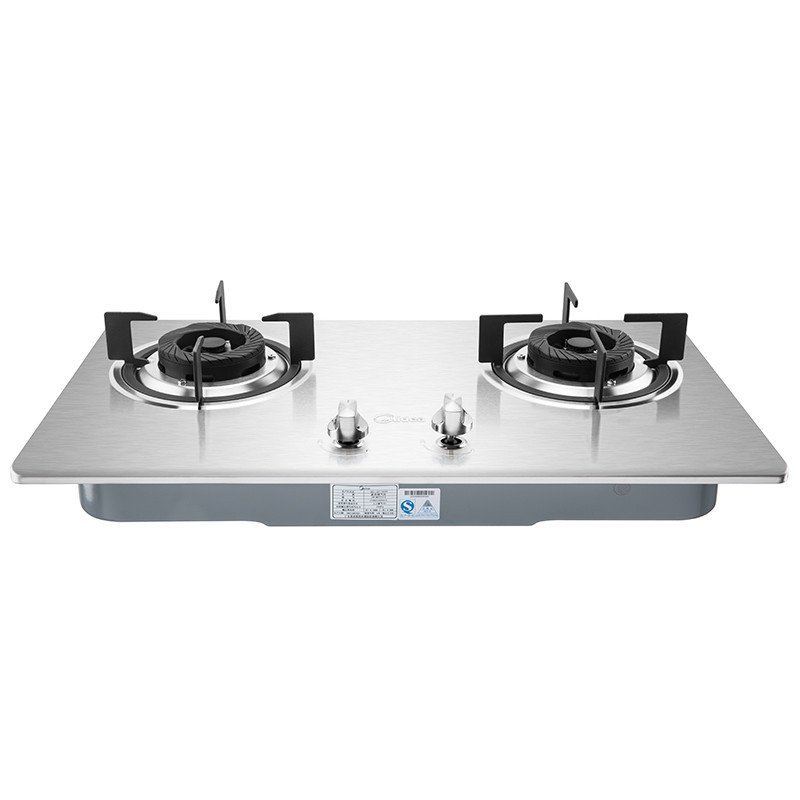美的(Midea)燃气灶JZY-QL302 液化气灶具 嵌入式台式煤气灶 不锈钢面板
