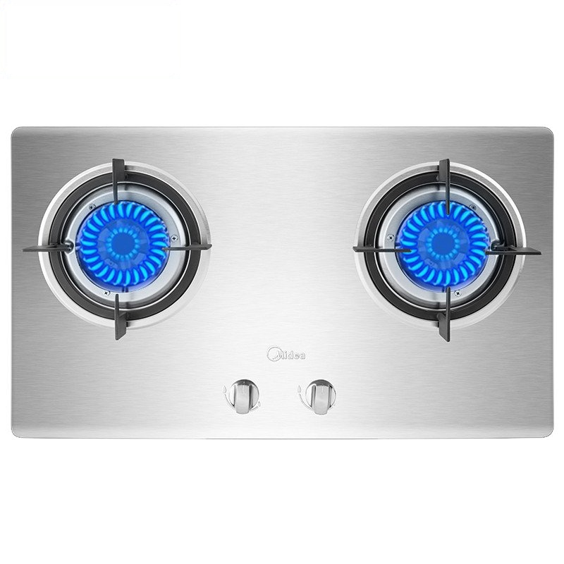 美的(Midea)燃气灶JZT-QL302 天然气灶具 嵌入式台式煤气灶 不锈钢面板