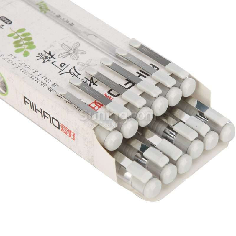 爱好 0.5mm橡皮可擦中性笔-8940(12支/盒)