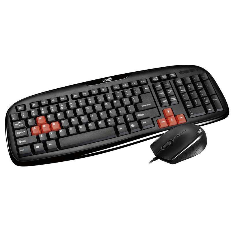雷迪凯 LDK-1900 光电键鼠套件 有线 黑