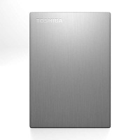 【赠硬盘包】东芝(TOSHIBA) 超薄移动硬盘(Canvio Slim) 500G 2.5英寸 USB3.0(银白)