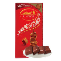 瑞士莲(Lindt) 软心-小块装牛奶巧克力 100g 18块立小块(瑞士)