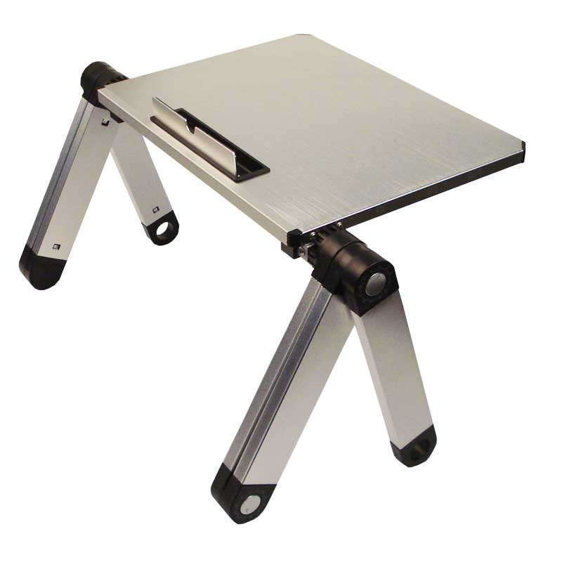 酷奇cooskin DL-103金钢折叠电脑桌 银色