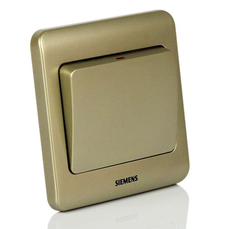 西门子远景金棕色一开单控开关5TA02011CC133