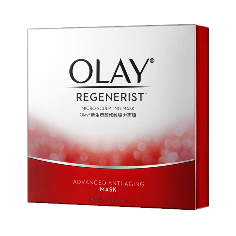 玉兰油(OLAY) 新生塑颜修纹弹力面膜 6片 大红瓶面膜 新老包装随机发货 面贴膜 滋润