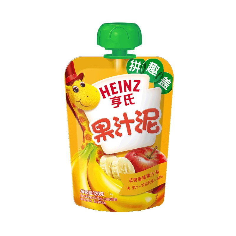 亨氏(Heinz)乐维滋果汁泥果泥(苹果香蕉)120g