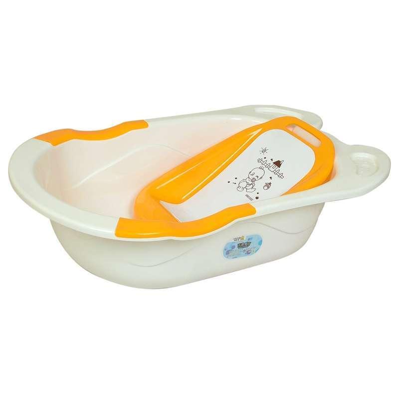 健儿俏皮娃躺板式婴儿浴盆(颜色随机)