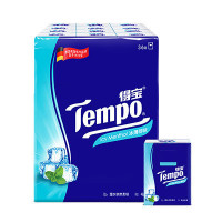 Tempo/得宝 手帕纸 迷你4层*36包(冰薄荷味) 纸手帕餐巾纸小包纸巾