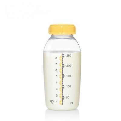 美德乐(medela)250ml奶瓶标准口径、安全PP材质(2个/盒)储奶瓶