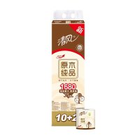 清风原木纯品3层140克12卷卷筒卫生纸