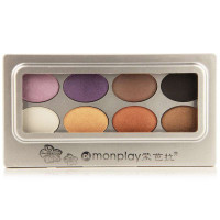 monplay蒙芭拉柔丽八色眼影盘03(亮色系)8gMY3518