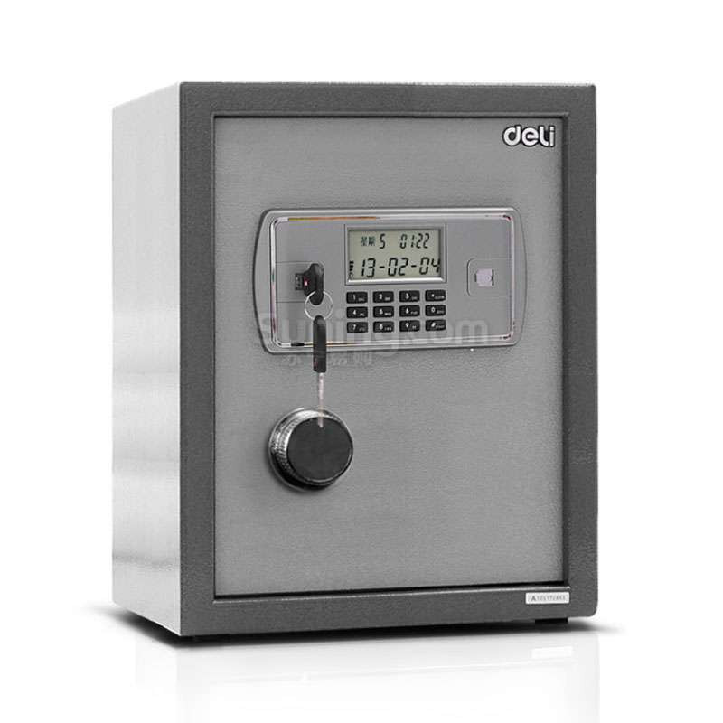 得力(deli)家用电子密码保管箱柜3643(银灰色)