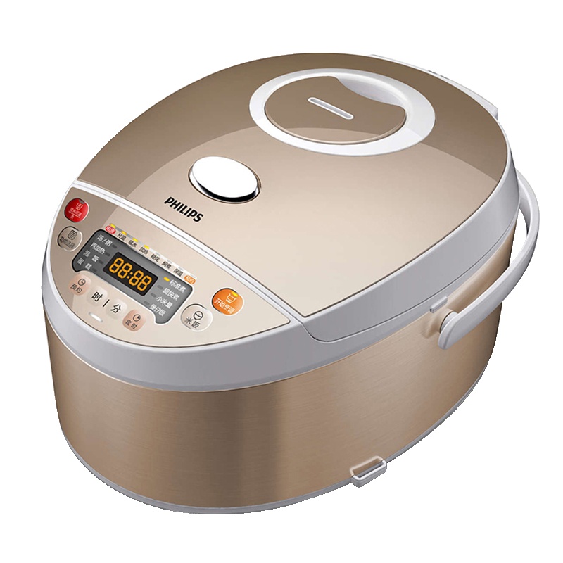 飞利浦(Philips)家用电脑型电饭煲HD3165 4升容量 6段智能温控烹饪 5层内胆
