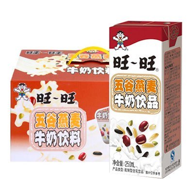 [苏宁超市]旺旺 五谷燕麦饮料 利乐装礼盒 250ml*12