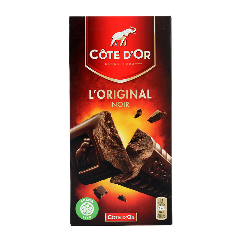 克特多金象(COTE DOR) 黑巧克力--排装 100g/盒