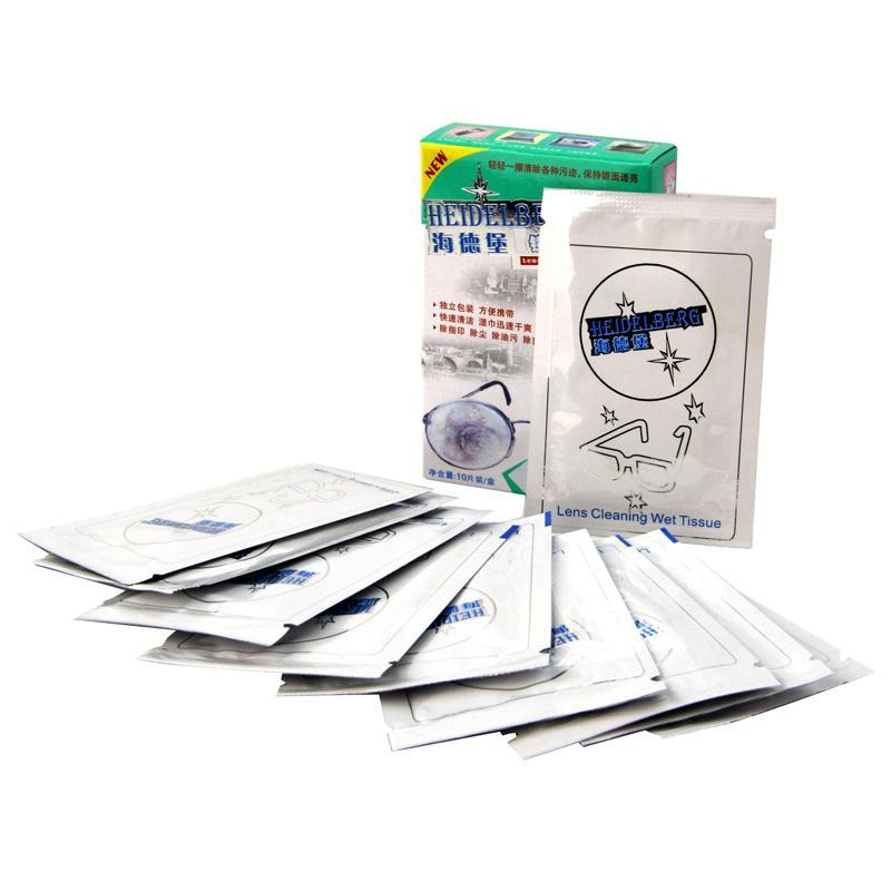 【苏宁易购超市】HEIDELBERG海德堡镜片清洁纸湿巾六盒装（10片/盒*6）