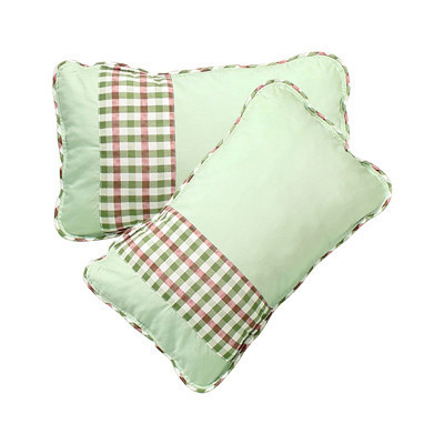 [苏宁自营]龙之涵新生儿黍子荞麦枕头绿色25*40