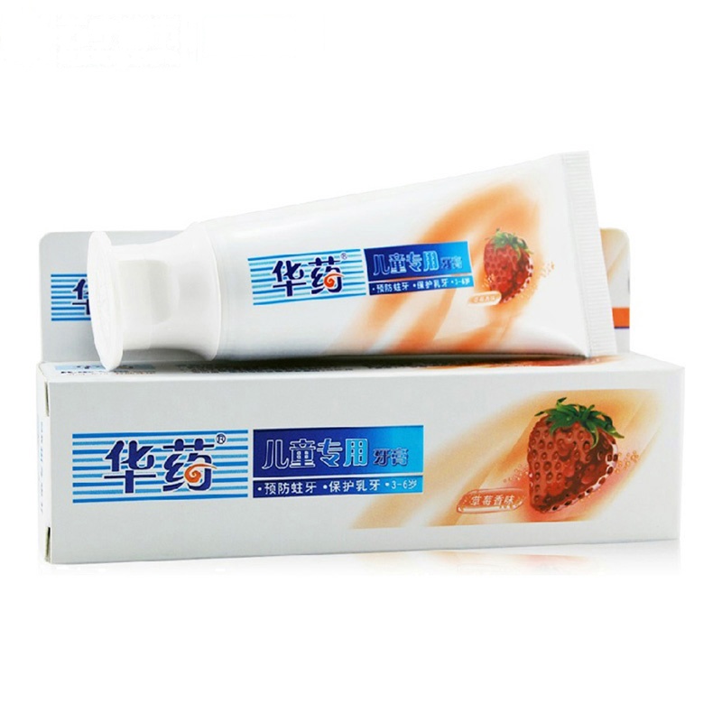 华药儿童专用牙膏(草莓3-6岁)50g