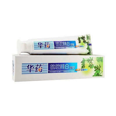华药抗敏美白牙膏(艾草精华)120g