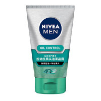 妮维雅(NIVEA)男士控油抗黑头洁面晶露100g