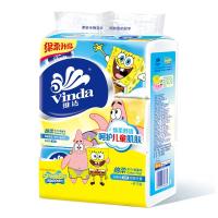维达(Vinda)抽纸 三层100抽*3包+1包 纸巾 小规格(S便携式装)