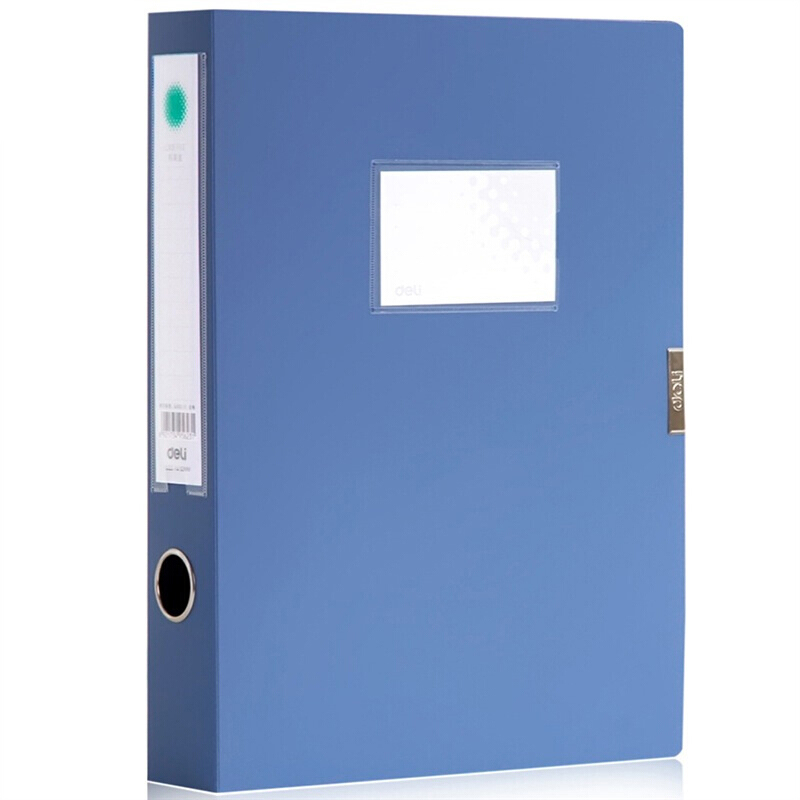 得力（DeLi）5623-环保PP材质 档案盒A4(蓝）单只
