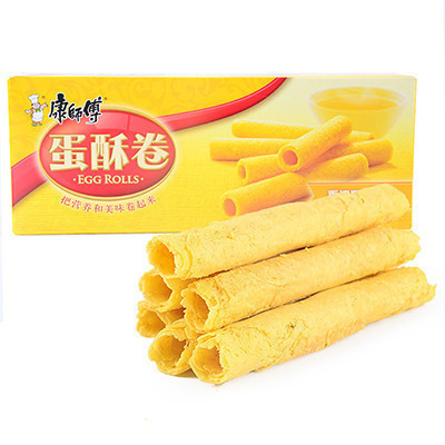 康师傅 蛋酥卷 香浓奶油味108g/盒 休闲零食小吃蛋卷