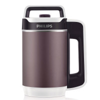 飞利浦(Philips)豆浆机HD2079/03全自动多功能无网研磨免过滤 不锈钢杯体 大容量 深紫色