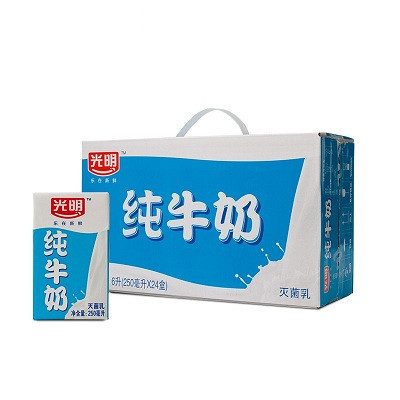 【苏宁超市】光明 纯牛奶 250ml*24盒