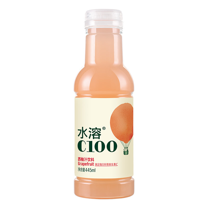 水溶C100西柚汁饮料445mL