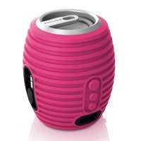 Philips/飞利浦SBM110 时尚口袋便携迷你插卡音箱儿童MP3播放器扬声器 笔记本电脑小音响 创意伸缩线 粉色
