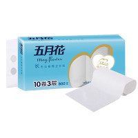 五月花 卷纸无芯 妇婴系列 3层80g10卷 大规格纸巾卫生纸厕纸手纸卷筒纸
