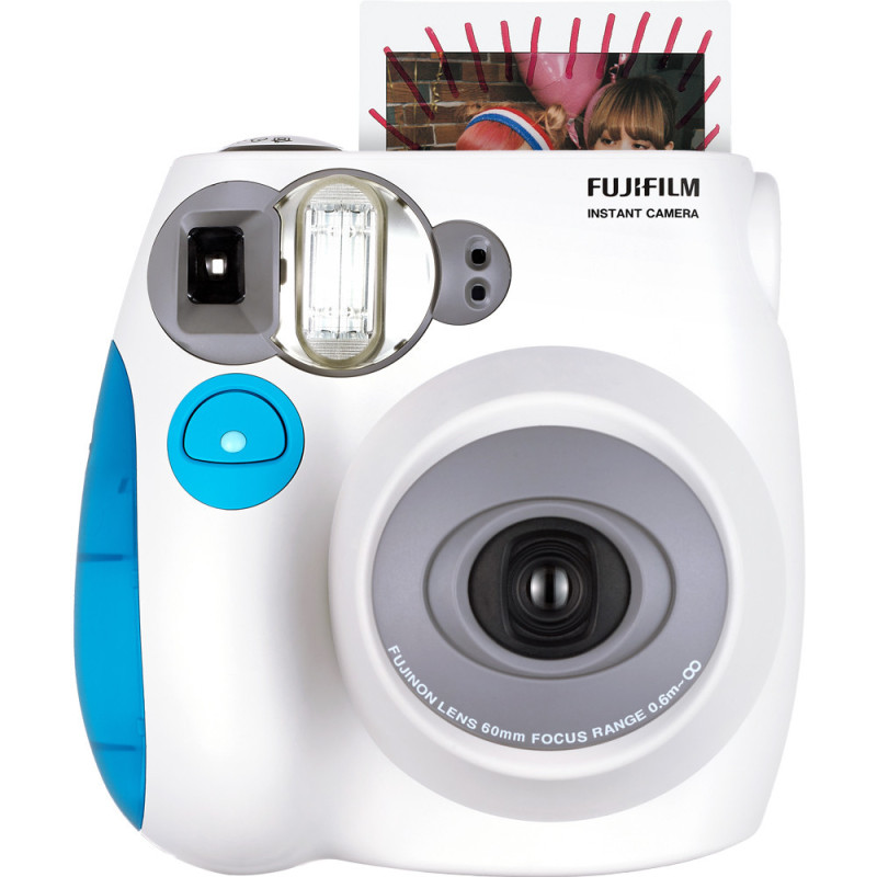 富士(FUJIFILM)INSTAX 一次成像相机instax mini7S相机大礼包 工程塑料材质(蓝)