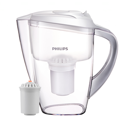 飞利浦 Philips 净水器 净水壶 WP2806 自配一芯 白色4升