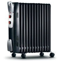 艾美特(Airmate)取暖器 HU1312-W 13片145mm加宽叶片 2500W大功率 倾倒断电 油汀 家用电暖器