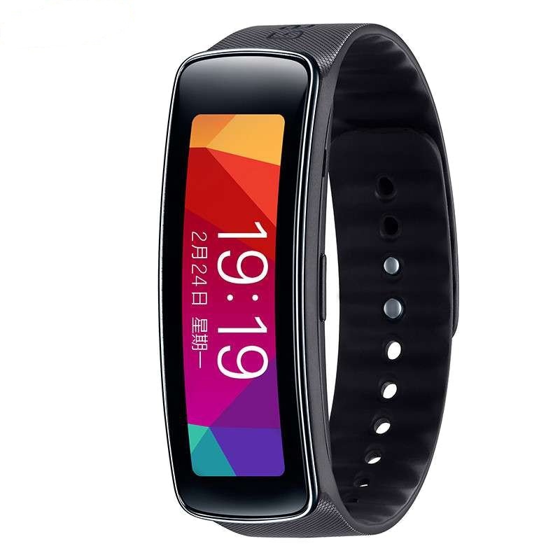 三星SAMSUNGGear Fit R350 智能手环 曲面屏 穿戴式设备 手环酷碳黑