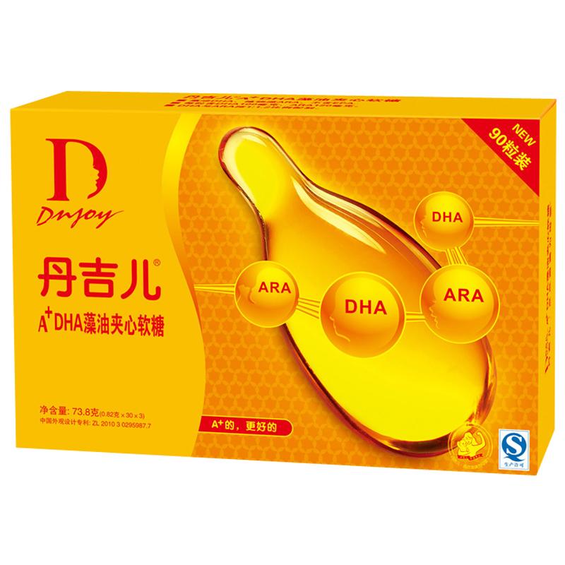 丹吉儿A+DHA藻油夹心型凝胶糖果820mg*90粒