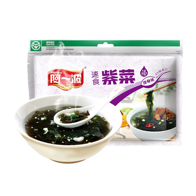 阿一波紫菜汤排骨味80g/袋 内含15小袋 冲泡即食速食汤料干货
