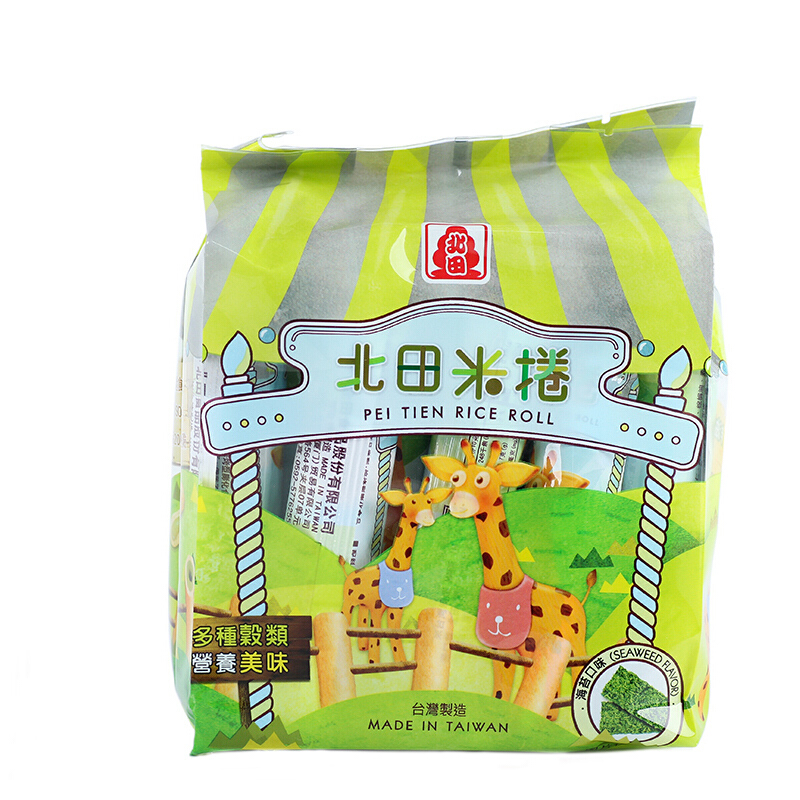 北田 幼儿米卷(海苔口味)150g (台湾地区进口 袋装)
