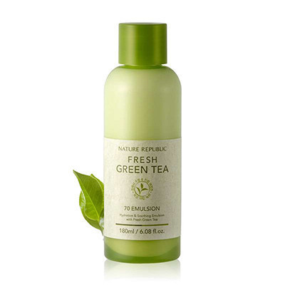 Nature Republic 纳益其尔清新绿茶乳液180ml