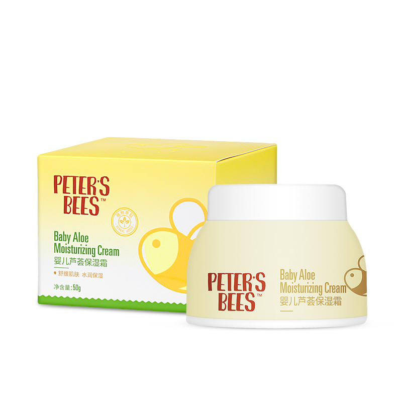 peter's bees彼特的蜜蜂婴儿芦荟保湿霜面霜50g