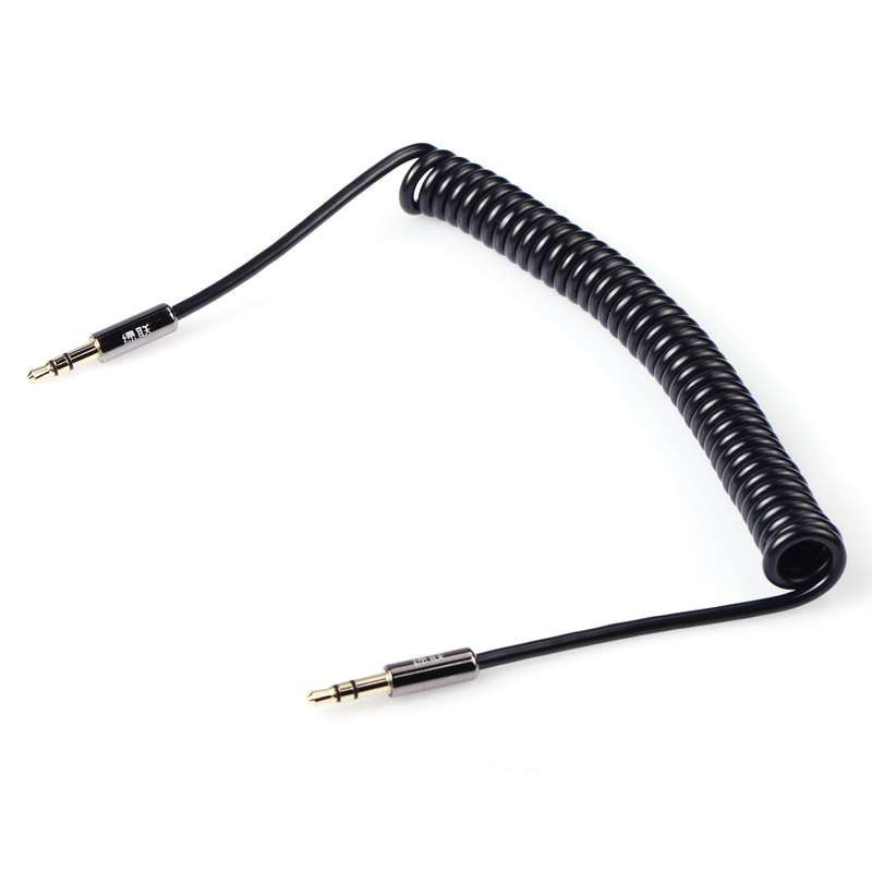 绿联（UGREEN）10585AUX音频连接线手机平板3.5mm车用弹簧线2米黑色