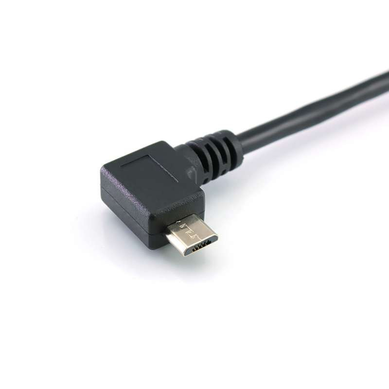 绿联(UGREEN)10379OTG线三星i9100I9250OTG数据线弯头连接MicroUSB转接线(黑色)